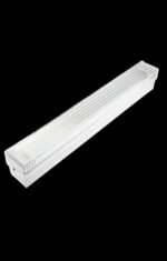 Aplica Perete JOSEFINA G23 2x11W PL-S 500x55x85mm Baza Metal Alb cu Intrerupator Abajur Plastic Mat cu Striatii MODUS - imagine 3