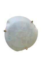 Plafoniera Clasica NU 9-296/32 E27 1x60W Abajur Sticla Triunghiulara cu Umbre Mat Diametrul 320mm ORION