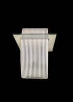 Aplica Perete CHROM E14 1x60W Cadru Metal Chrom cu Foaie Sticla Groasa Orizontal cu, Orion - imagine 2