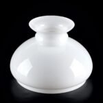 Abajur Lampa Opalina Sticla Groasa tip Vaza Alb 645/205/175, Ø 205 mm, Inaltime 150mm, Diametru 205mm, Gaura sus 110mm, Gaura jos 175mm ORION GLAS 645/205/175 OPAL - imagine 2