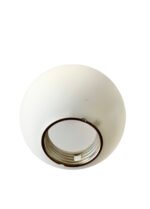 Abajur Sticla Mini Glob Alb Diametru 90mm cu Filet pentru Soclu E 27 ESTO - imagine 4