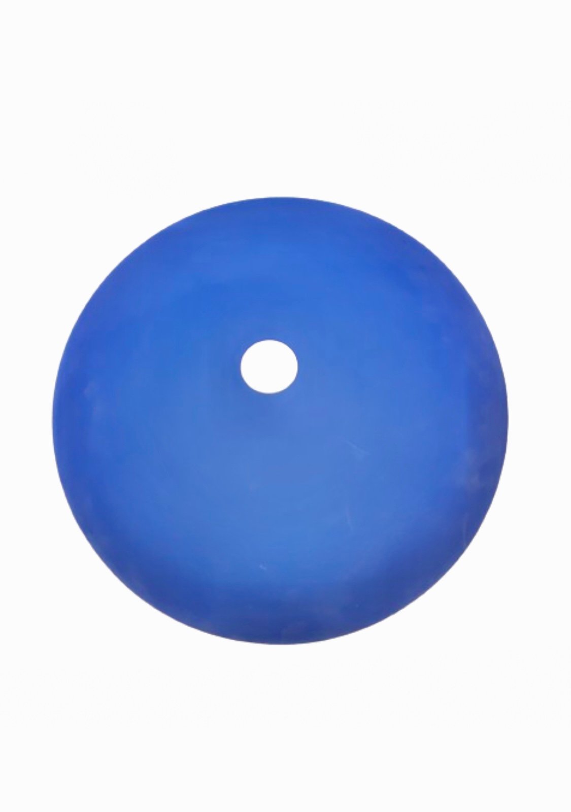 47834586 Abajur Sticla Groasa Albastru Pentru Pendul, Diametru 400mm, Inaltime 90mm, Orificiu Soclu 40mm, din gama Leon ESTO 15460E - imagine 1