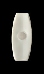 Abajur Sticla Groasa, Alb Matt, Lungime 140mm, Latime 60mm, Diametru Orificiu Soclu 22mm, Pretabil pentru WA 2-1121 ORION - imagine 3