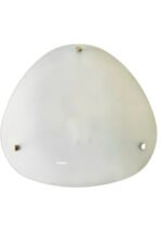Plafoniera E27 1x60W Abajur Sticla Albastru Triunghi REDO