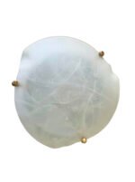 Abajur Sticla Groasa, Pentru Plafoniera Clasica, Forma Triunghiulara cu Umbre Matt, Diametru 430mm ORION