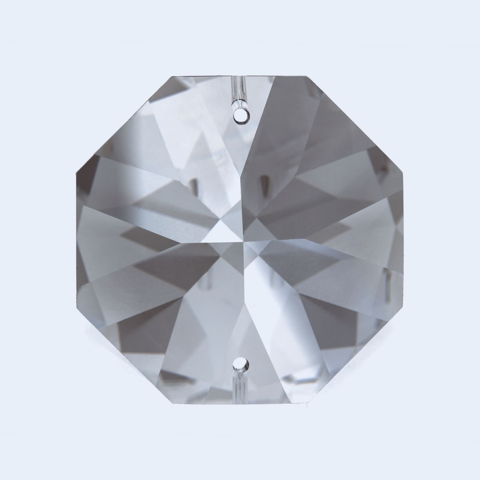 47927301 Pandantiv Cristal Swarovski pentru Candelabru in Forma de Hexagon cu 2 Gauri, Diametru de 14mm ORION - imagine 1