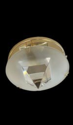 Spot Incastrat STR 10-286 GOLD G10 1x50W cu Accesorii Pravan Sticla in Forma de Piramida Matt SI Varf Clar Ø 8, 5 cm, DA 5, 5 cm, ET 6, 5 cm ORION - imagine 2