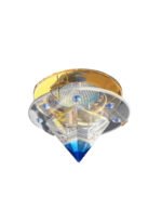 Spot Incastrat STR 10-345 GOLD G10 cu Accesorii Sticla Piramida Varf Albastru Ø 8, 5 cm, DA 5, 5 cm,. ET 6, 5 cm ORION