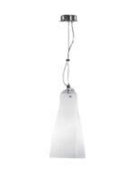 Pendul Clasic HL 6-1431/1 SATIN E27 1x60W Abajur Alb Dreptunghi Rasucit Inaltime 120cm, Diametru 16cm ORION