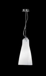 Pendul Clasic HL 6-1431/1 SATIN E27 1x60W Abajur Alb Dreptunghi Rasucit Inaltime 120cm, Diametru 16cm ORION - imagine 2