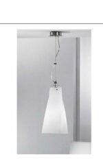 Pendul Clasic HL 6-1431/1 SATIN E27 1x60W Abajur Alb Dreptunghi Rasucit Inaltime 120cm, Diametru 16cm ORION - imagine 3