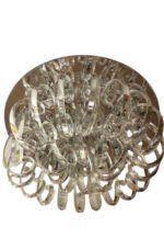 Plafoniera eleganta DL 7-582/10 CHROM G4 10x20W /12V Baza Chrom cu 30 Acolade din cristal K9 Gavino Dimensiuni 46x23cm ORION