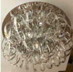 Plafoniera eleganta DL 7-582/10 CHROM G4 10x20W /12V Baza Chrom cu 30 Acolade din cristal K9 Gavino Dimensiuni 46x23cm ORION - imagine 4