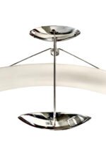 Plafoniera Tavan DL 7-324/1 CHROM R7s 78mm Cadru Metalic cu Brat Chrom Abajur Sticla Matt Reflectie pe Plafoniera ORION - imagine 3