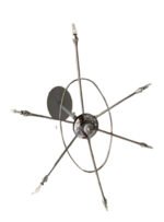 Pendul Panza Paianjen cu Suport Telescopic HL 6-1382/6 CHROM G4 6x20W/12V Brate Metal Chrom Inaltime 55cm ORION