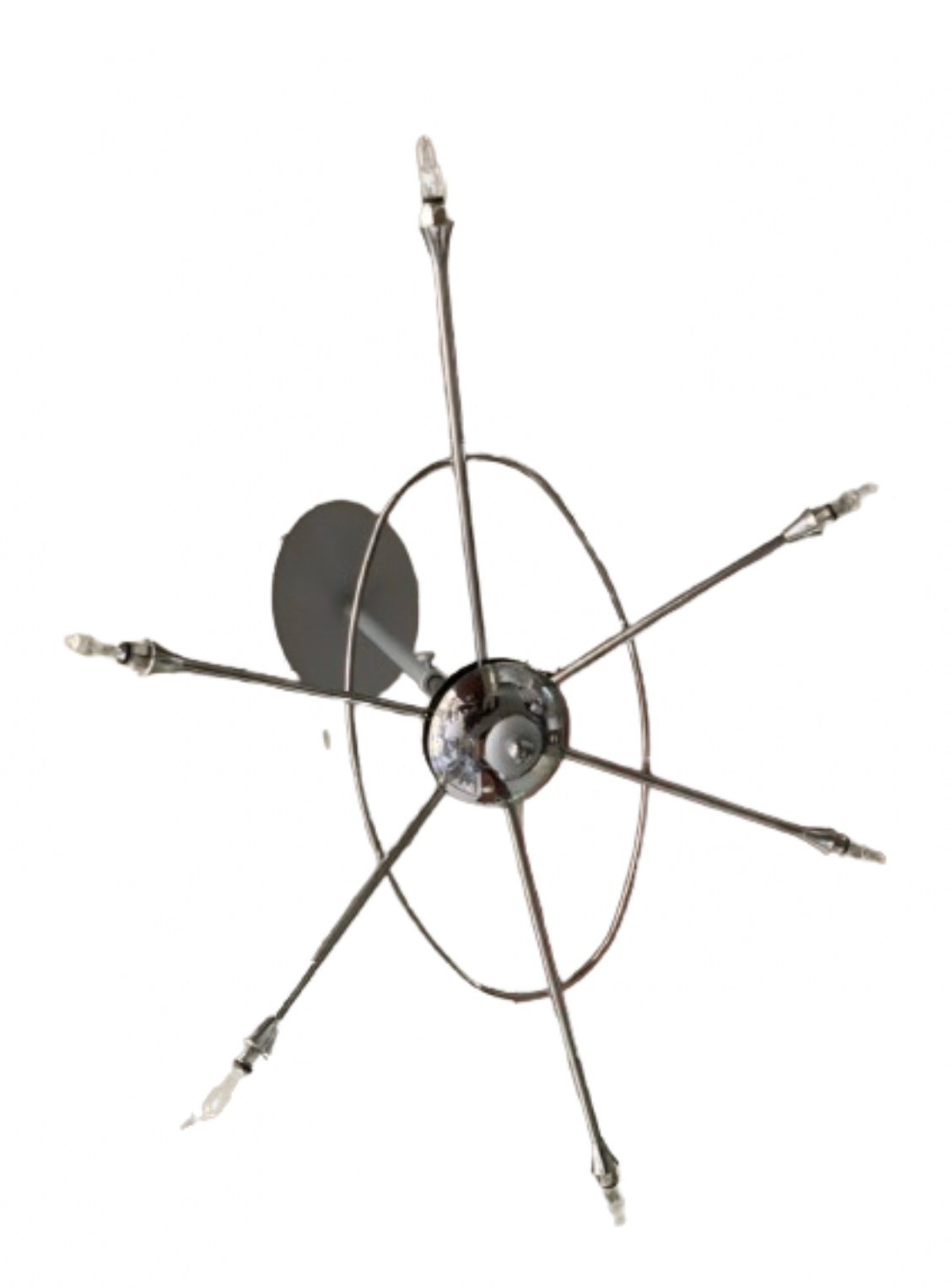 48376020 Pendul Panza Paianjen cu Suport Telescopic HL 6-1382/6 CHROM G4 6x20W/12V Brate Metal Chrom Inaltime 55cm ORION - imagine 1