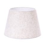 Abajur Material Textil, pentru Soclu E27, Inaltime 200mm, Diametru Baza 300mm, Diametru Varf 210mm, Bej ORION