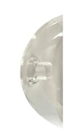 Abajur Rotund din Sticlă Groasa, Diametrul 120mm, Înălţime 120mm, Finisaj Transparent, Orificiu cu Filet Atașament pentru priză G9 RABALUX - imagine 3