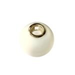 Abajur Rotund din Sticlă Groasa, Diametrul 100mm, Înălţime 100mm, Finisaj Opal Alb, Orificiu cu Filet Atașament pentru priză G9 RABALUX