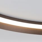 Plafoniera LED MANTA, Baza din fier, Nuanta bronz, Abajur cu banda LED 38W/2400lm/3CCT Lumina calda-neutra-rece, Dimambil, Diametrul 45cm, Inaltime 7cm IP20 ORION - imagine 5