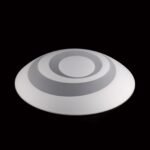 Abajur Conic din Sticlă Groasa Opal, Diametrul 300mm, Înălţime 62mm, Finisaj Opal-mat ORION - imagine 2