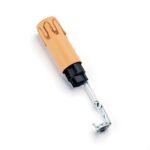 Tub Soclu E14 Lumanare cu Picurare Maro Antic, H65mm, ØExt 26mm, ØInt 24mm ORION - imagine 2