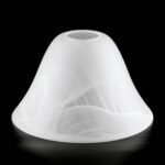Abajur Conic din Sticlă Groasa Opal, Diametrul 170mm, Înălţime 105mm, Finisaj opal-mat , Orificiu 40mm ORION - imagine 5