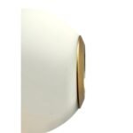 Abajur Rotund din Sticlă Groasa, Diametrul 150mm, Înălţime 150mm, Finisaj Opal Alb, Orificiu 50mm  RABALUX - imagine 3