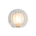 Abajur Rotund din Sticlă Groasa Clar/Mat, Diametrul 100mm, Înălţime 100mm, Finisaj Glob Interior Opal Crem, Orificiu cu Filet Atașament pentru priză G9 RABALUX - imagine 2