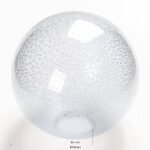 Abajur Rotund din Sticlă Groasa cu bule Transparente, Diametrul 145mm, Înălţime 145mm, Finisaj Clar-transparent, Orificiu 42mm ORION - imagine 2