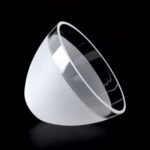 Abajur din Sticlă Groasa Opal, Diametrul 95 mm, Înălţime 65 mm, Finisaj Clar-mat, Orificiu 23mm Atașament pentru priză G9 ORION - imagine 6