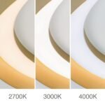 Plafoniera LED MANTA, Baza din fier, Nuanta auriu mat, Abajur cu banda LED 50W/2700lm/3CCT Lumina calda-neutra-rece, Dimambil, Diametrul 60cm, Inaltime 7cm IP20 ORION - imagine 6