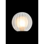 Abajur Rotund din Sticlă Groasa Clar/Mat, Diametrul 100mm, Înălţime 100mm, Finisaj Glob Interior Opal Crem, Orificiu cu Filet Atașament pentru priză G9 RABALUX - imagine 3
