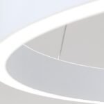 Pendul LED KOLK, Baza din otel, Abajur din aluminiu cu banda LED, Alb, 60W/3400lm/3CCT Lumina calda-neutra-rece, Dimambil, Diametru 60cm, Inaltime 200cm IP20 ORION - imagine 5