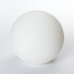 Abajur Rotund din Sticlă Groasa Opal cu filet, Diametrul 95mm, Înălţime 95mm, Finisaj Opal-mat, Orificiu 12mm cu filet pentru montura G9 ORION