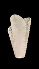 Abajur Mic Conic Dublura Sticlă Groasa , Diametrul 50mm, Înălţime 95mm, Finisaj Opal-Clar, Orificiu 10mm Atașament pentru priză G4 ESTO - imagine 6