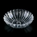 Abajur Farfurie Sticlă Transparenta, Ø90mm, H27mm, Clar-transparent, Orion - imagine 2