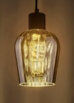 Abajur Conic Sticlă Groasa, Finisaj gri-fumuriu, Diametrul jos 100mm, Diametrul sus 130mm, Înălţime 160mm, Orificiu 42mm  RABALUX - imagine 2