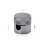 Set Clipsuri pin de Tavan si Perete, 3 buc, Ø 19 mm Pentru Detensionare Cabluri, Metal Nichel Negru ORION - imagine 3