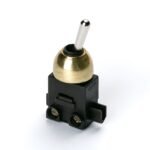 Buton Veioza, Comutator basculant încorporat, Ø 12 mm, Capac Alama Patinata, Lungime 19mm, Lăţime 10mm, Înălţime 34mm ORION