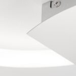 Plafoniera LED STARGATE, Baza din metal Crom, Abajur cu banda LED 38W/2800lm/3000K Lumina calda, Dimambil,Diametru 60cm, Inaltime 4cm IP20 ORION - imagine 6