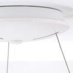 Lampa suspendata LED VENUS, Baza soclu Aluminiu, Alb, Abajur policarbon opal, LED 50W/2750lm/3000K, Diametru 61cm, Inaltime 150cm ORION - imagine 6