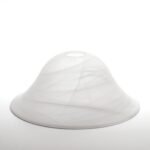 Abajur Conic din Sticlă Groasa Opal, Diametrul 265mm, Înălţime 115mm, Finisaj opal-mat , Orificiu 42mm ORION