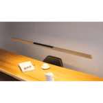Lampa de Tavan SONAS, Baza lemn masiv stejar/negru cu banda LED, 16,5W/2367lm, Lumina calda, Lungime 118cm IP20 ORION - imagine 4