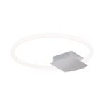 Plafoniera LED STARGATE, Baza din metal Crom, Abajur cu banda LED 19W/1400lm/3000K Lumina calda, Dimambil,Diametru 42cm, Inaltime 4cm IP20 ORION - imagine 2
