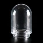 Abajur Oval Sticlă Groasa Transparenta, Diametrul 100mm, Înălţime 185mm, Finisaj Clar-transparent, Orificiu cu filet 84mm ORION - imagine 4