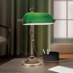 Veioză Harvard, Alama antica, E14 40W, 32cm, H320mm, Orion - imagine 5