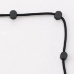 Clipsuri Pin de Tavan si Perete, set 5 buc, Ø 20 mm pentru Detensionare Cabluri, PVC Negru, Orion - imagine 4
