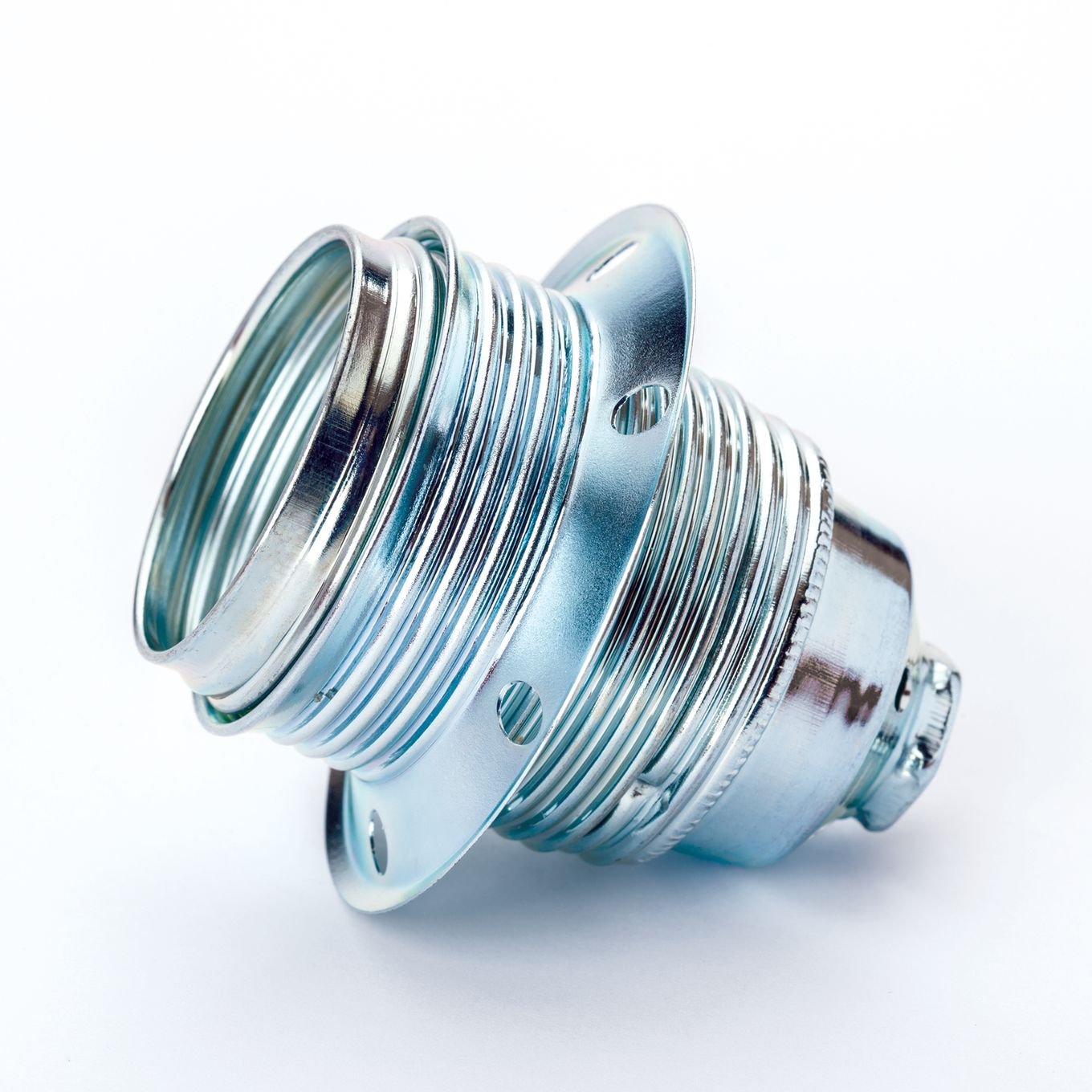 833f9c95-1a39-49f0-afc8-292cc46b1e39 Soclu E27 cu inel cu șurub, Crom, Metal Aliaj de Zinc si Crom, Inaltime 59mm, Diametru 58mm ORION - imagine 1