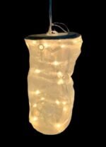 Instalatie Craciun Lampadar panza Argintiu 20x36cm KONST SMIDE - imagine 2
